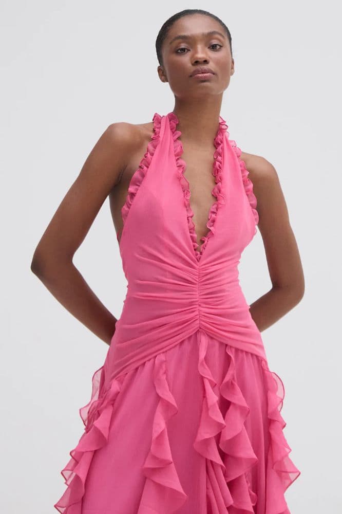PatBo Ruffled Plunge Gown - Image 2