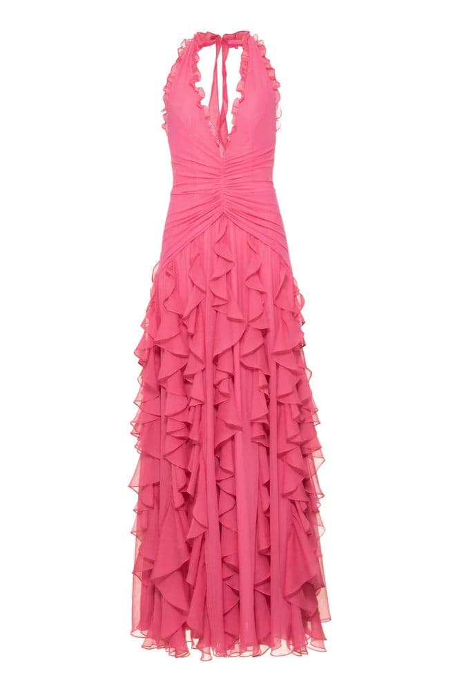 PatBo Ruffled Plunge Gown - Image 5