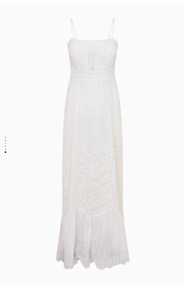 LoveShackFancy Lucina Cotton Maxi Dress - Image 3