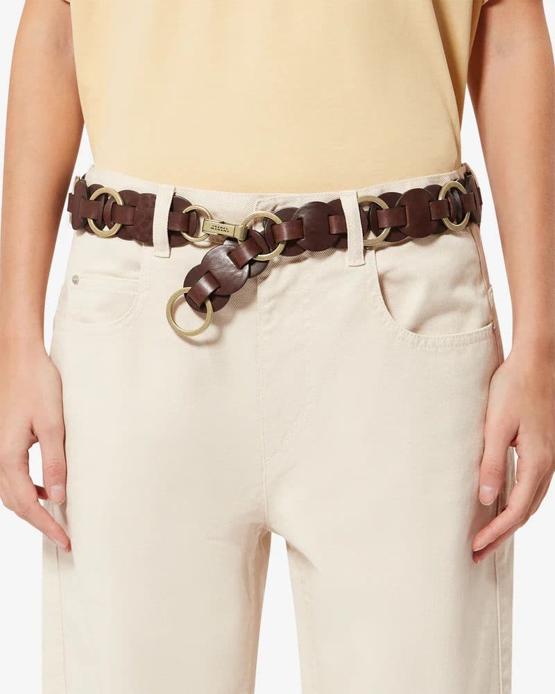 Isabel Marant Lota Leather Belt with Rings - Image 2