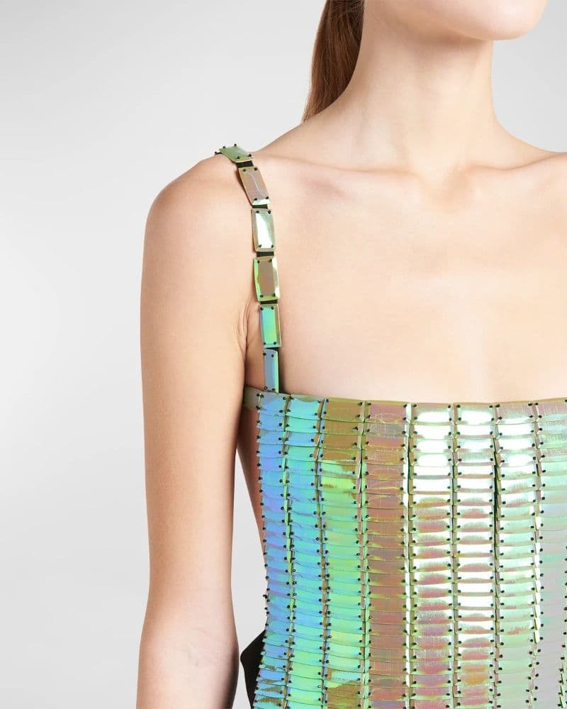 The Attico Rue Beaded Open-Back Mini Dress - Image 2