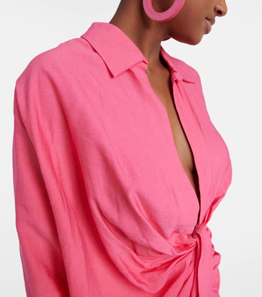Jacquemus La Robe Bahia tie-detail minidress - Image 5