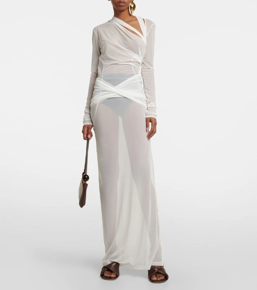JACQUEMUS LA ROBE PIOMBONE Column Dress - Image 2