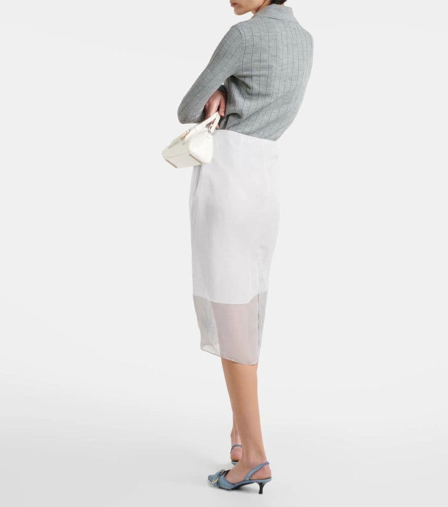 Givenchy Floral dévoré satin midi skirt - Image 2