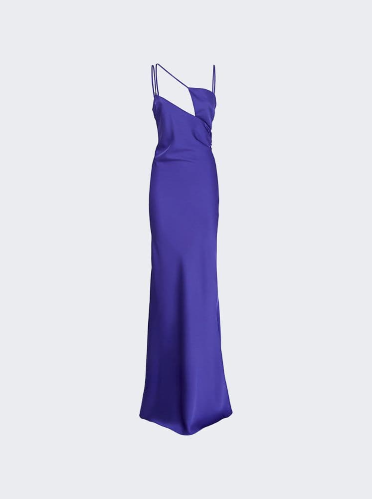 THE ATTICO MELVA VIVID VIOLET LONG DRESS - Image 2