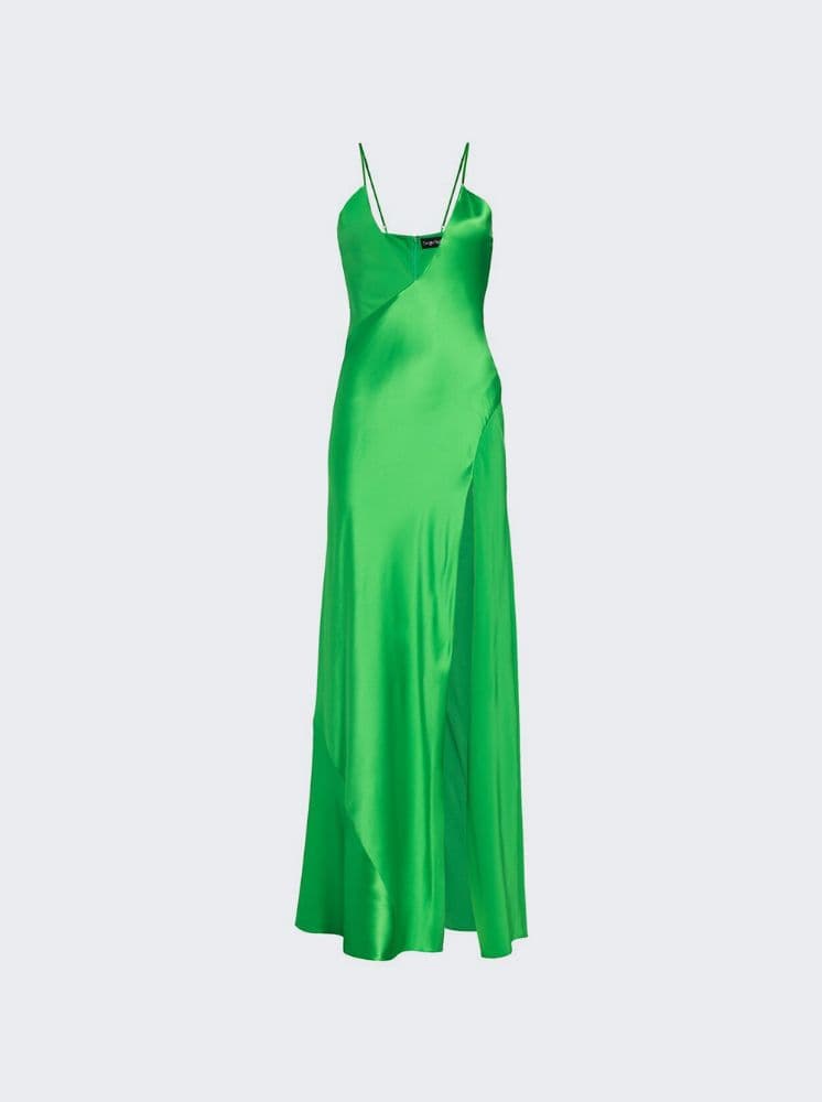 SERGIO HUDSON CHARMEUSE ZIG-ZAG SEAMED GOWN - Image 1