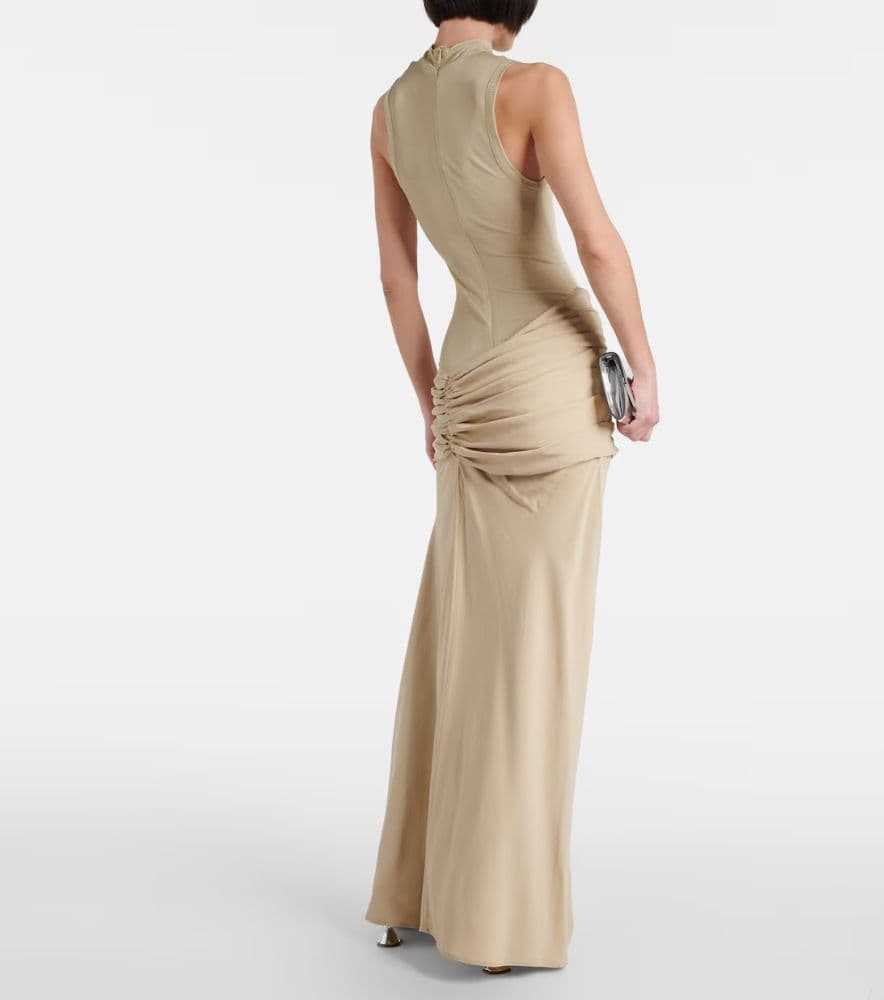CHRISTOPHER ESBER Fusion ruched faille maxi dress - Image 3