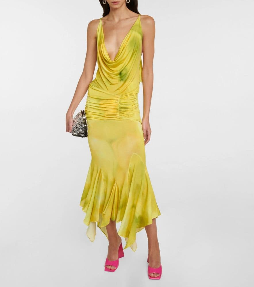 The Attico - Melrose cowl-neck midi dress - Image 4