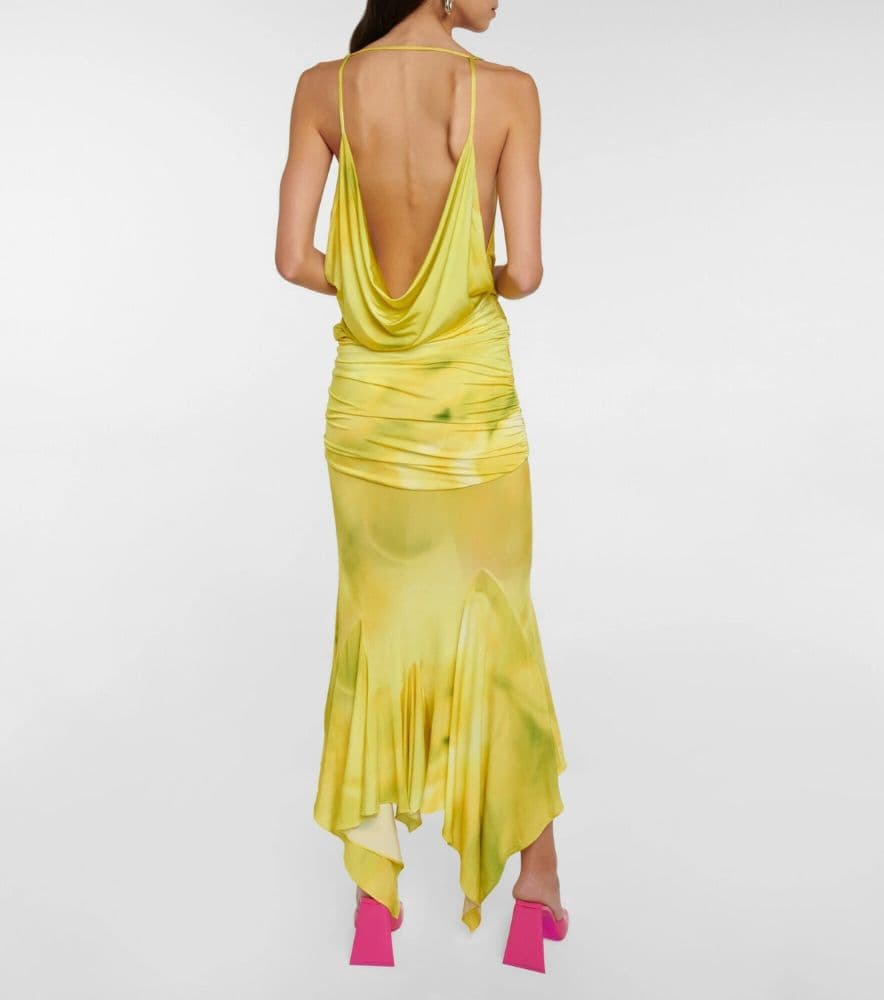 The Attico - Melrose cowl-neck midi dress - Image 3