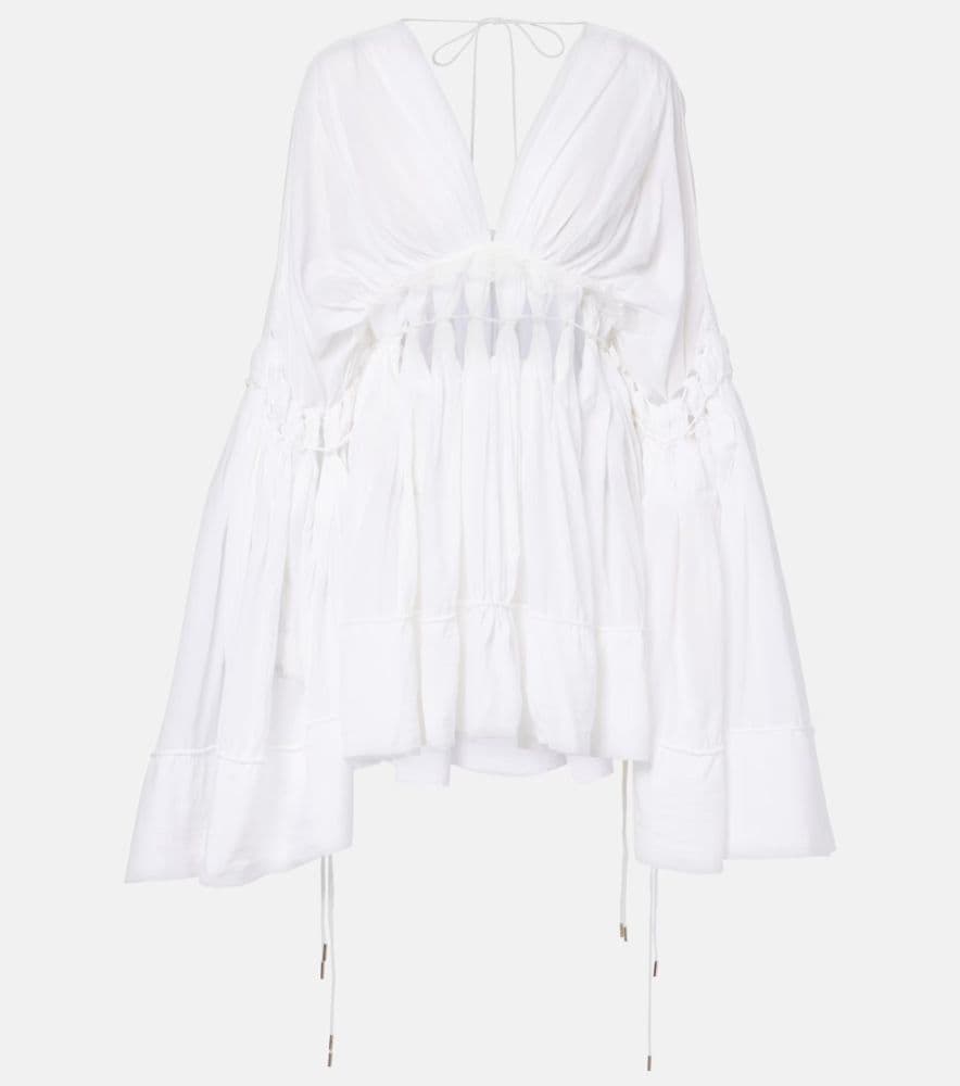 CHRISTOPHER ESBER Sirocco sheer cotton-blend minidress - Image 3