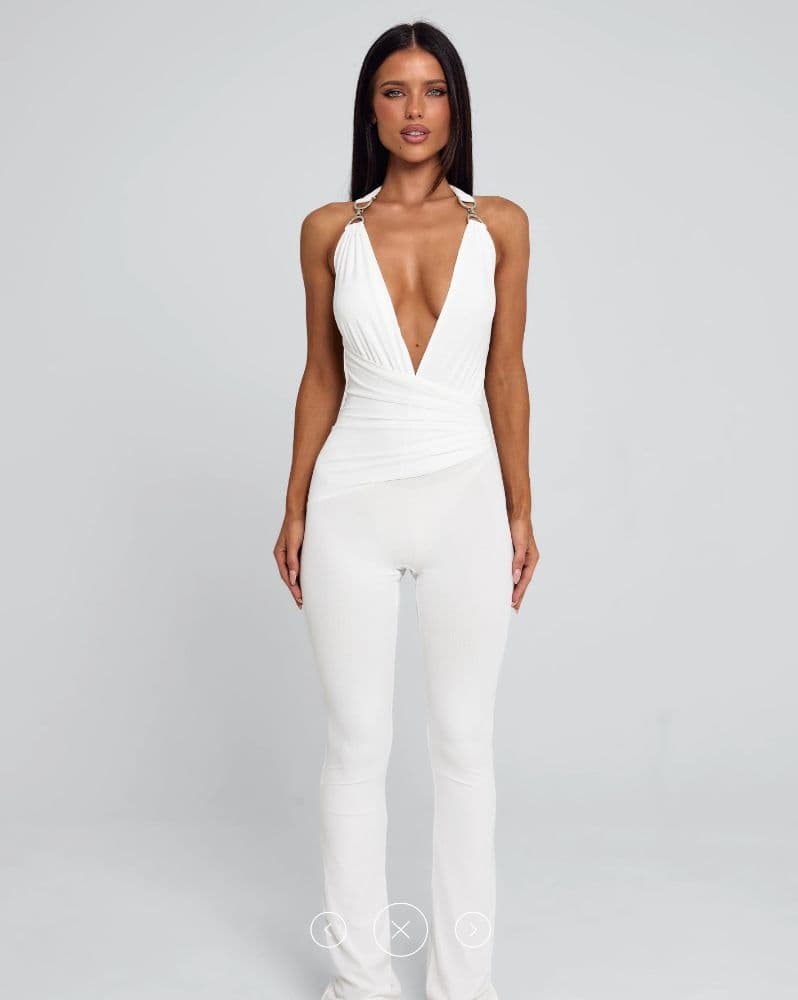 Outcast Carys Jumpsuit - White - Image 1