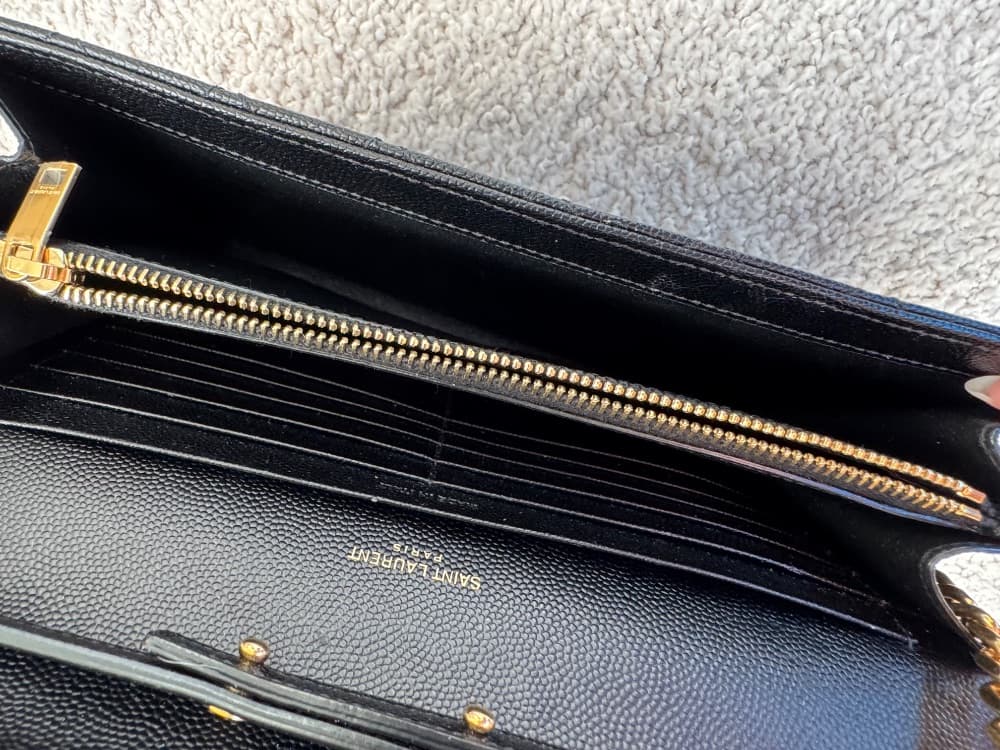 YSL Saint Laurent Envelope Chain Shoulder Bag (Black) - Image 5