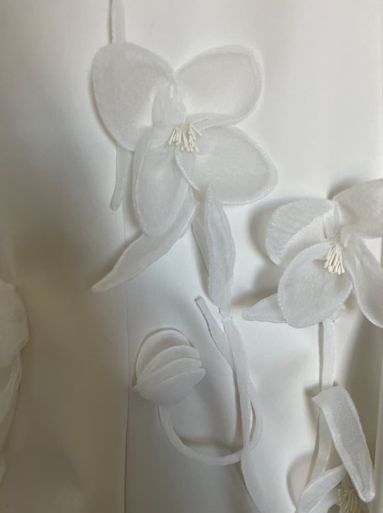 ROTATE Bridal floral-appliqué midi dress - Image 6