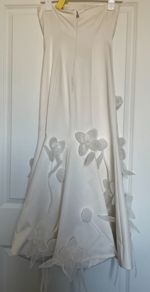 ROTATE Bridal floral-appliqué midi dress - Image 5