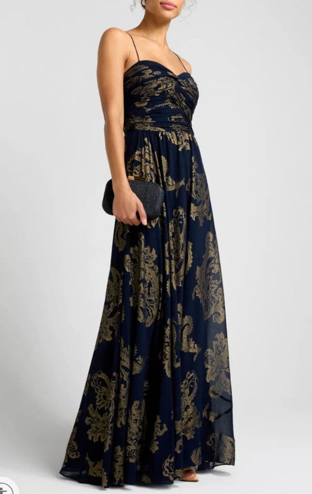 Ralph Lauren Paisley Foiled Gown - Image 1