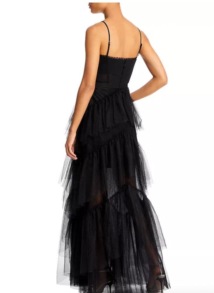 BCBGMAXAZRIA Tulle Corset Essential Gown - Image 4