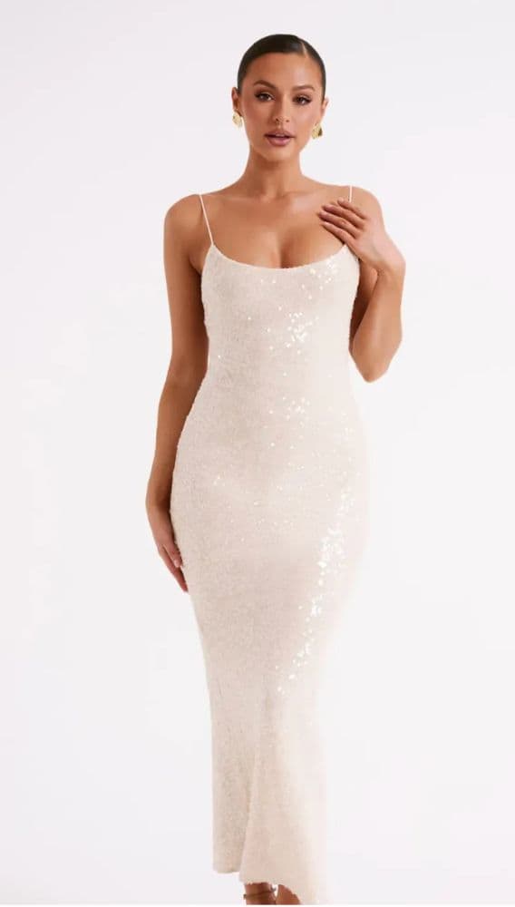 Brianna Sequin Maxi Dress - Image 5