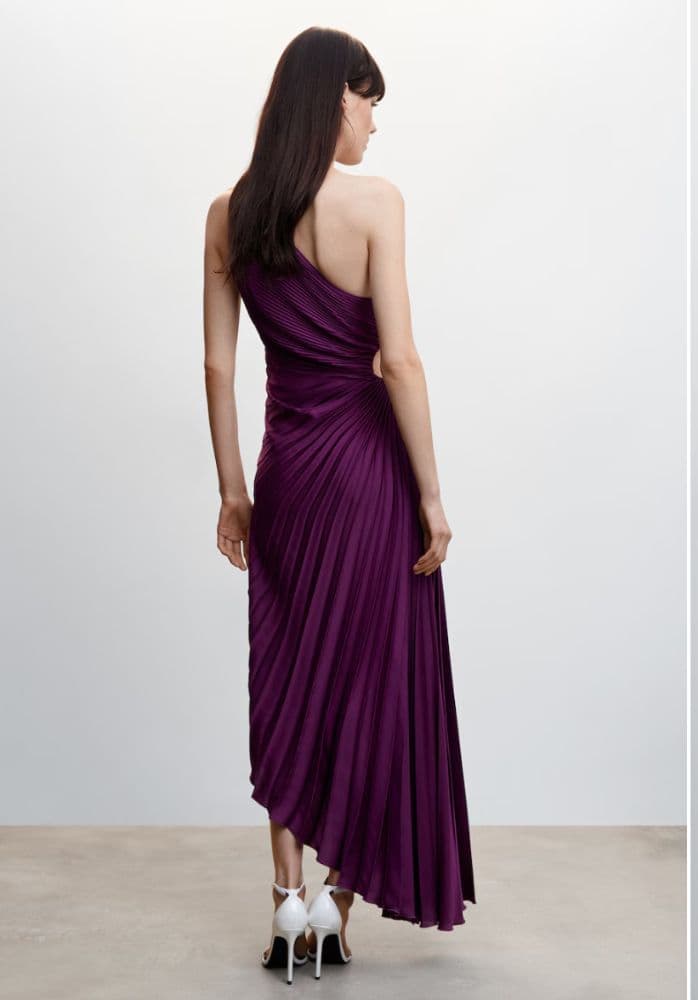 Asymmetrical pleated dress - Image 1