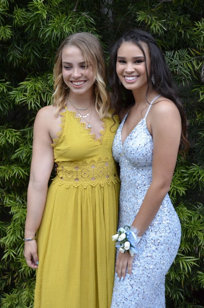 Light Blue Sequined Low Back Dress - Image 3