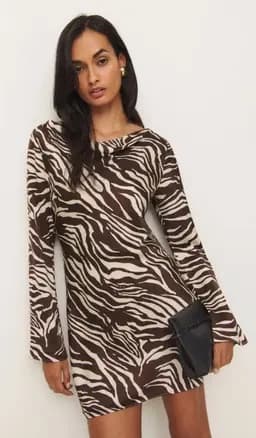 Reformation Pike Satin Mini Dress - Image 1