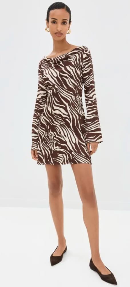 Reformation Pike Satin Mini Dress - Image 2