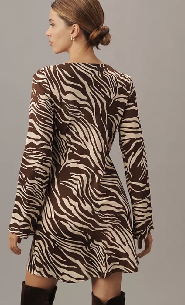 Reformation Pike Satin Mini Dress - Image 3