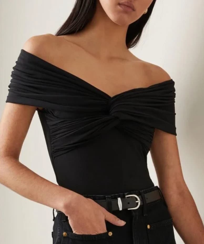 Khaite Black Cerise Bodysuit - Image 1
