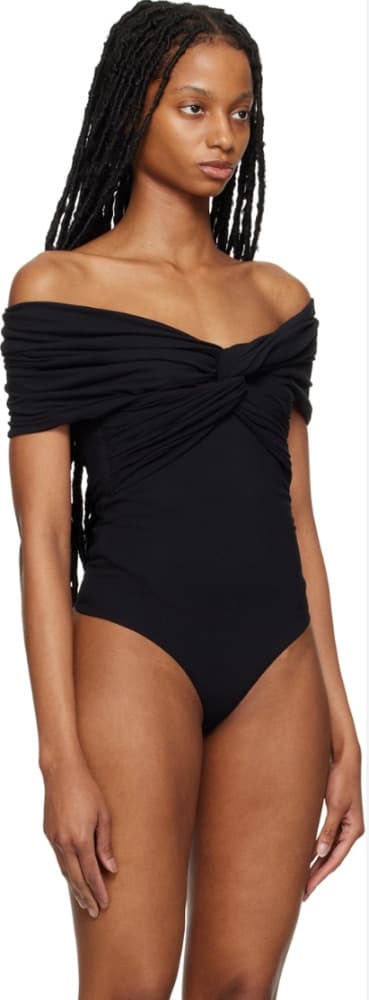 Khaite Black Cerise Bodysuit - Image 3