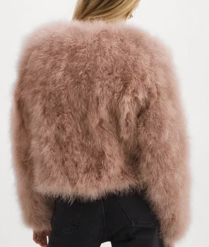 100% Genuine Feather Jacket - Image 2