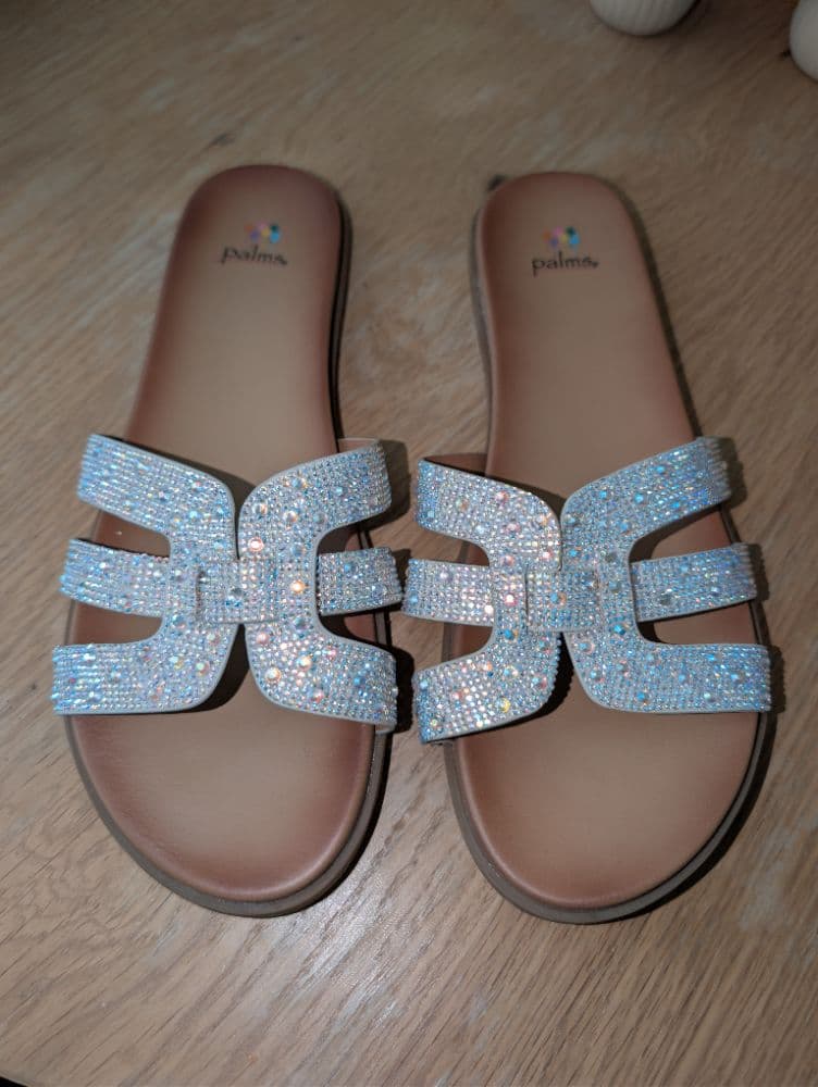 Sparkly Slide Sandals - Image 2