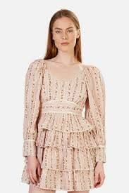 Loveshackfancy Pink Ruffle Mini Dress - Image 2
