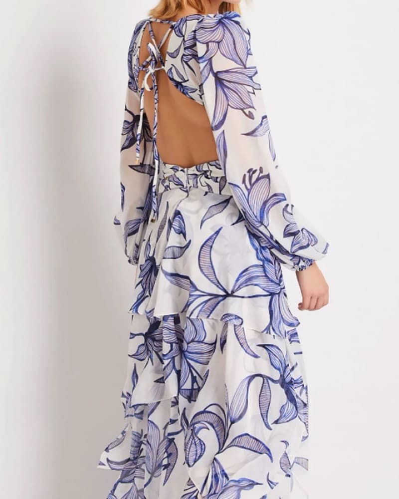 PATBO Stargazer Long Sleeve Cut-Out Dress - Image 3