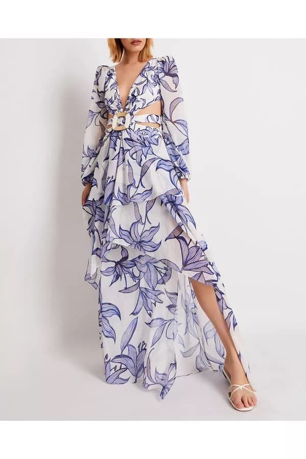 PATBO Stargazer Long Sleeve Cut-Out Dress - Image 4