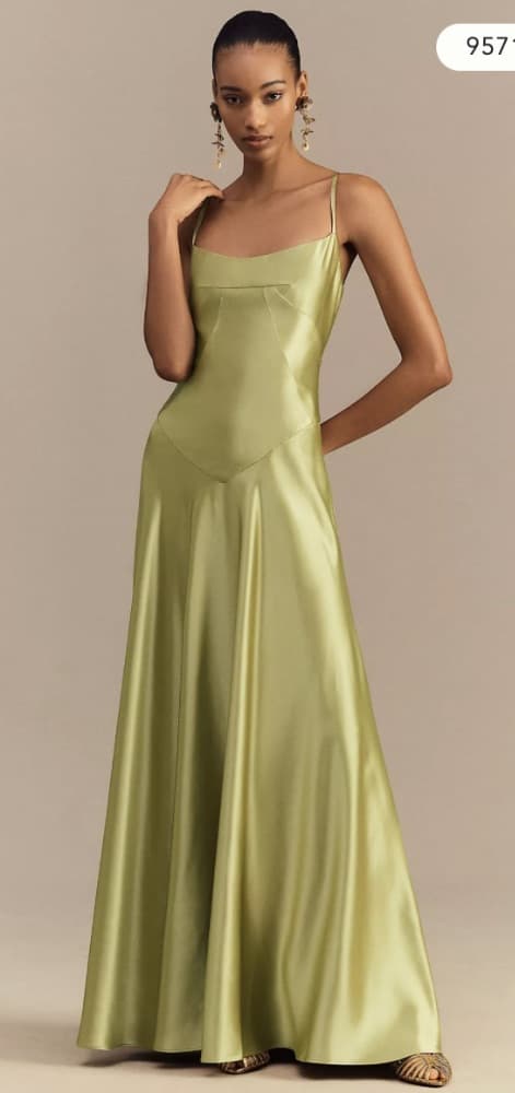 Anthropology Mare Mare Emmy Satin Corset Maxi Dress - Image 1