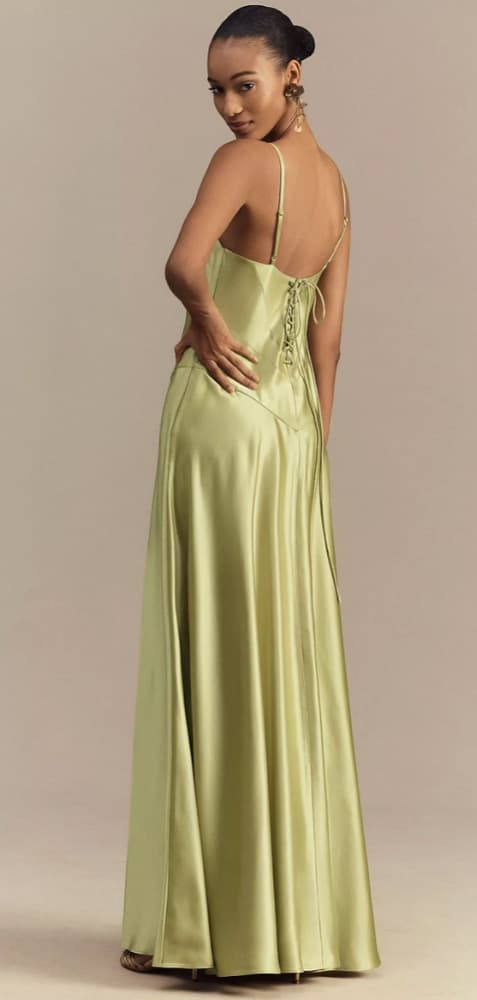 Anthropology Mare Mare Emmy Satin Corset Maxi Dress - Image 2