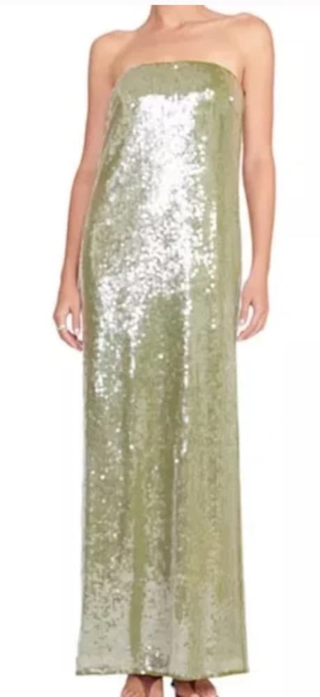 Staud Casey Dress in Garden Moss - Image 1