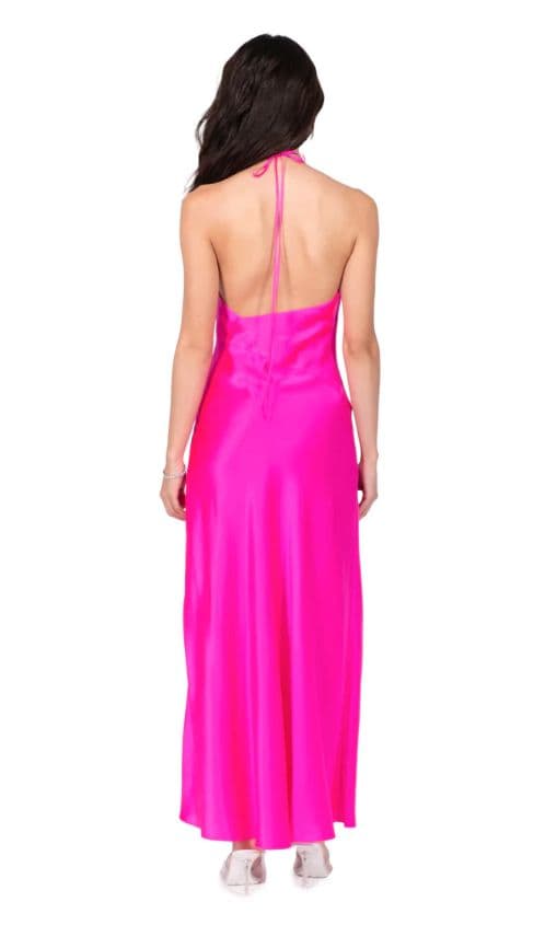 Danijo Silk Maxi Dress with Slit - Image 1