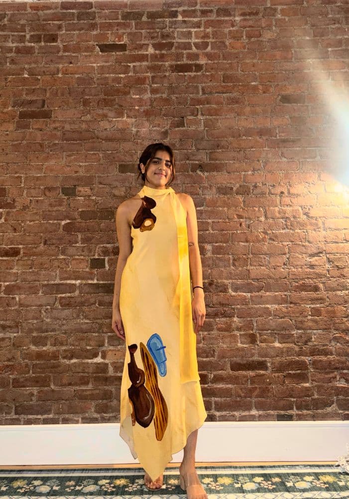 Masaba Yellow Midi Dress - Image 1