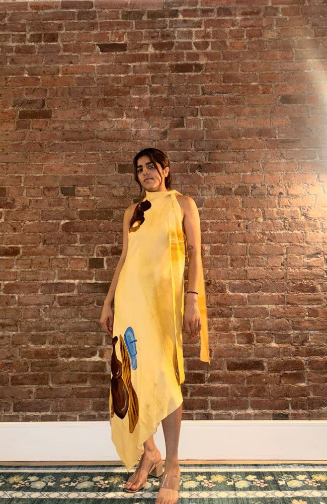 Masaba Yellow Midi Dress - Image 2