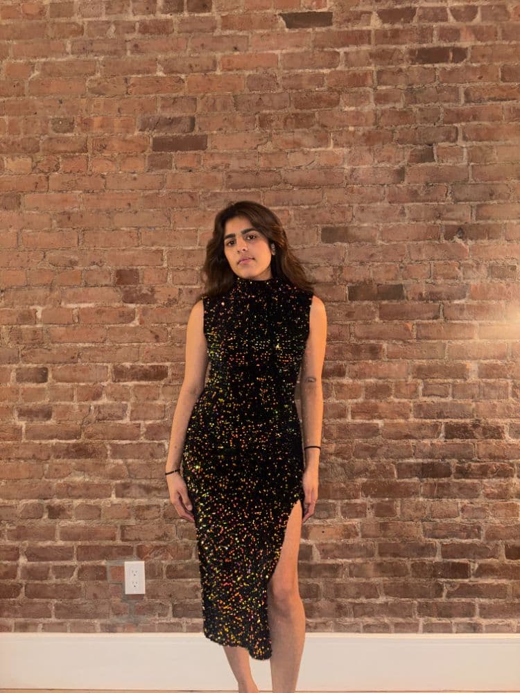 Anthropologie Sparkly Midi Dress - Image 4