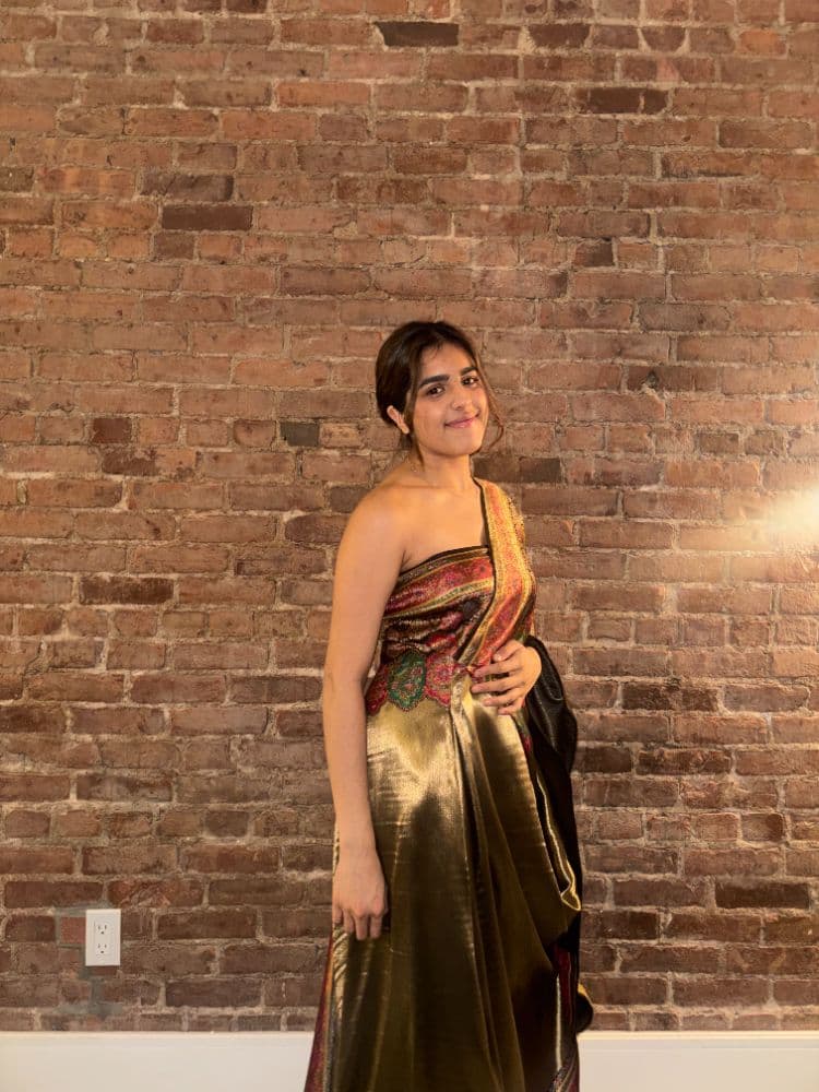 One Shoulder Silk Gown - Image 2