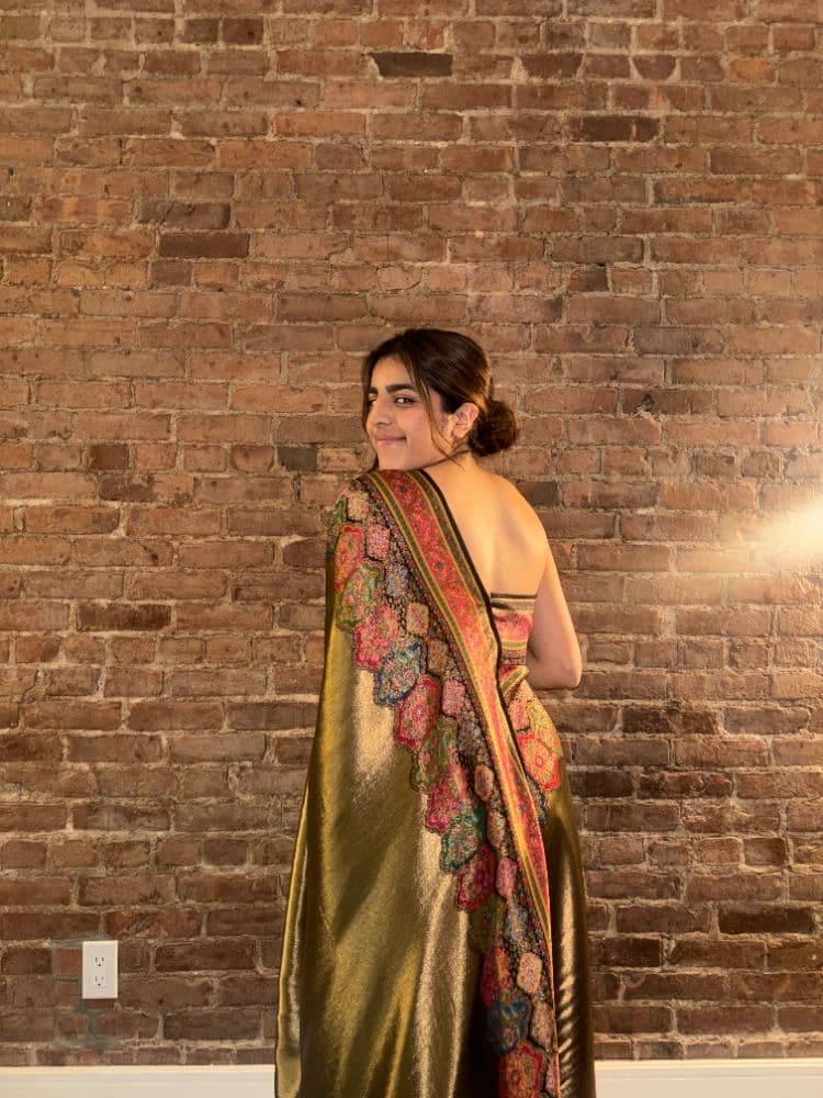 One Shoulder Silk Gown - Image 4