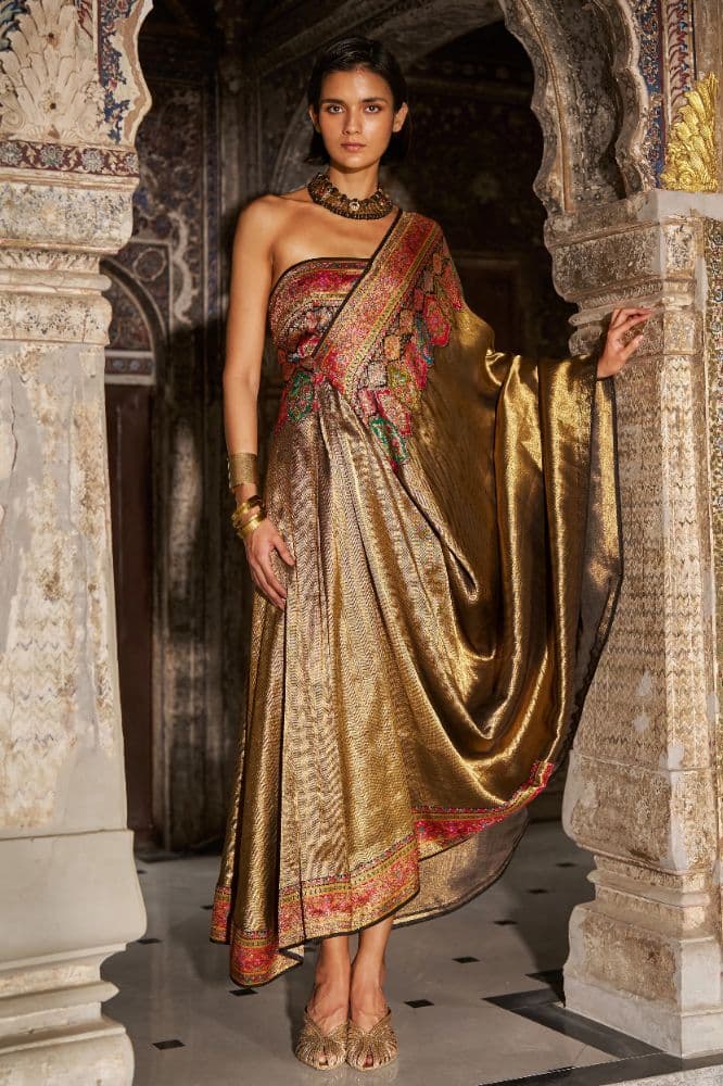 One Shoulder Silk Gown - Image 5