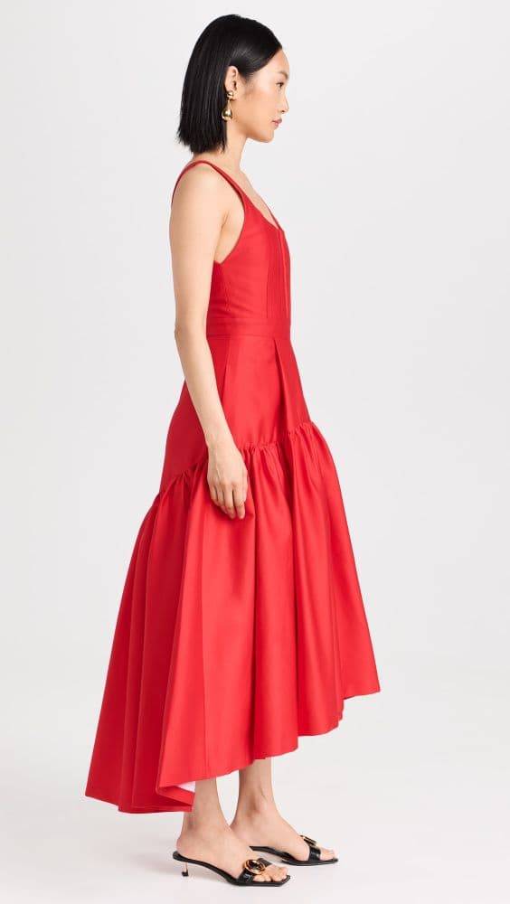 Alice + Olivia Diana Sleeveless Structured Midi Dress - Image 2