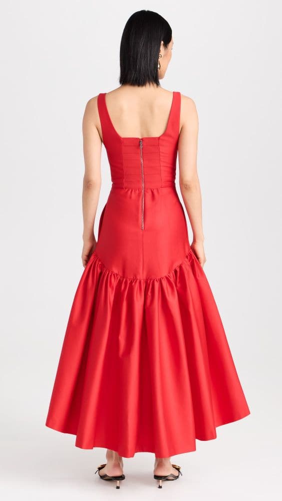 Alice + Olivia Diana Sleeveless Structured Midi Dress - Image 3