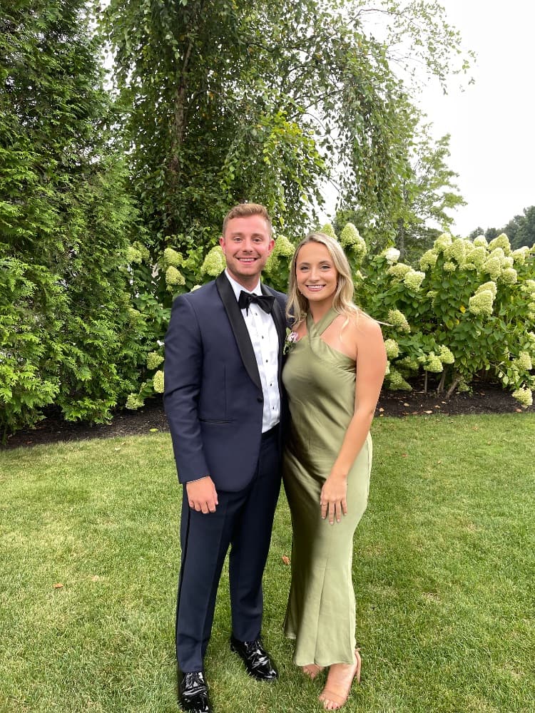 Green Silk dress - Image 1