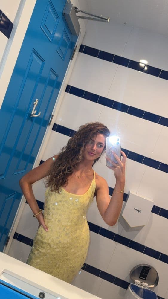 Yellow Sequin Maxi Dress - Image 4