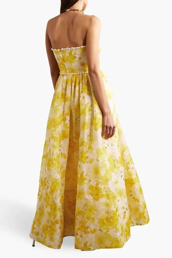 Zimmermann Wonderland Floral Strapless Gown - Image 2