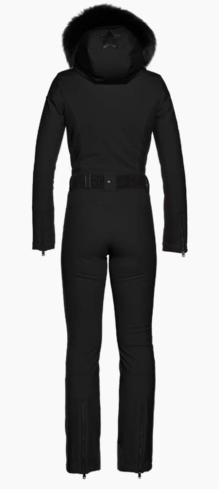 GOLDBERGH PARRY SKI SUIT - BLACK - FAUX FUR BORDER - Image 2