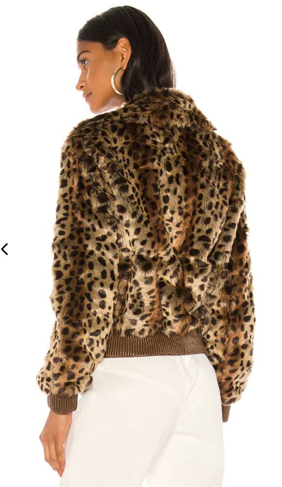 ASTR the Label: Leopard Fur Jacket - Image 1